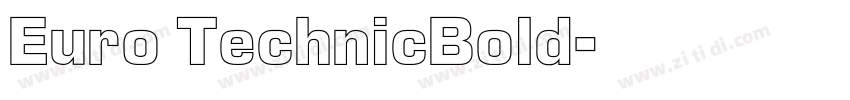 Euro TechnicBold字体转换